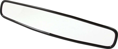 Mirror, Rear View, Convex, 17 in Wide x 3 in Tall, Steel, Black Paint, Each