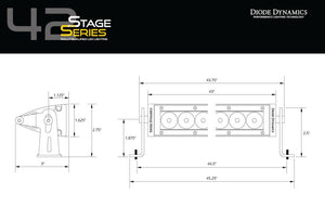 Stage Series 42" White Light Bar Driving